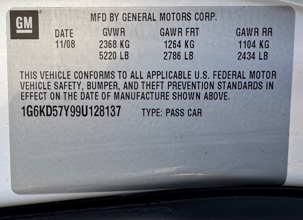 2009 Cadillac DTS - $6,795