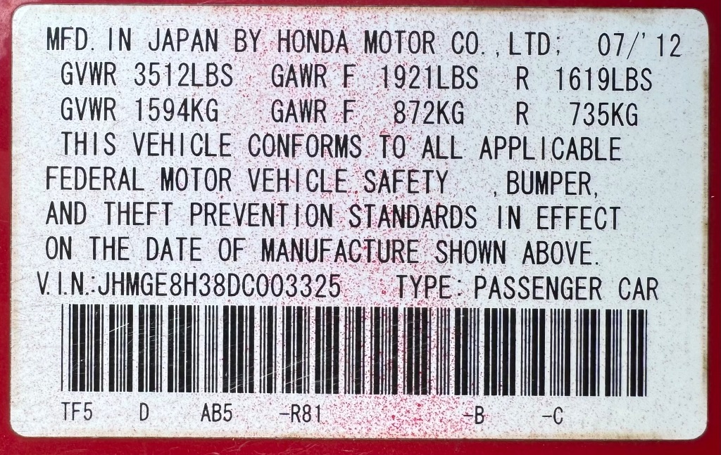 2013 Honda Fit - $7,695