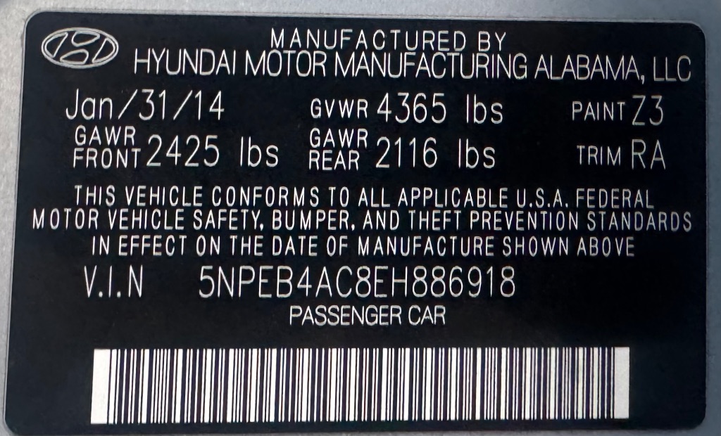 2014 Hyundai Sonata GLS photo