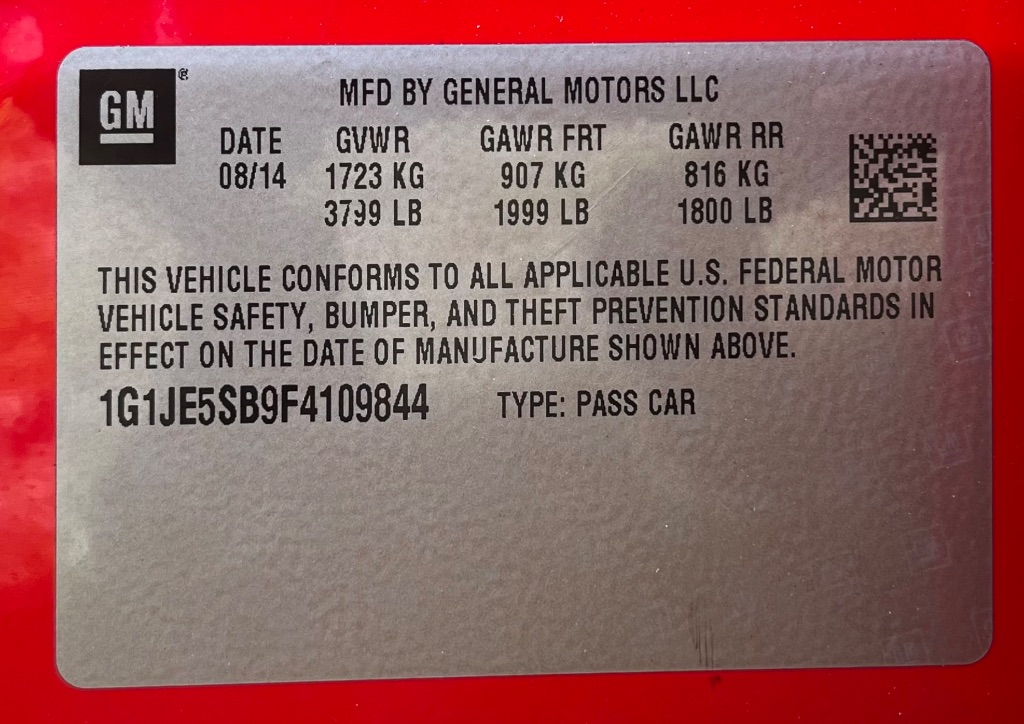 2015 Chevrolet Sonic - $6,995