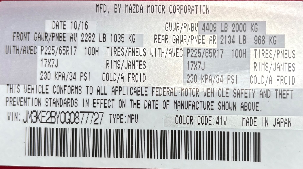 2016 MAZDA CX-5 - $9,995
