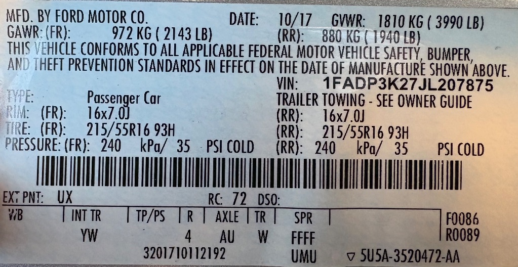 2018 Ford Focus - $6,595