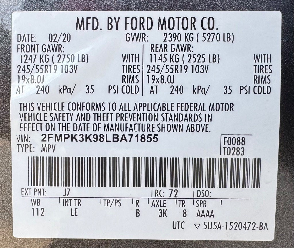 2020 Ford Edge - $11,995