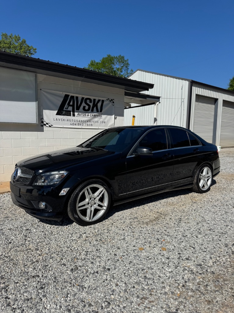 Black 2010 Mercedes-Benz C-Class C 300 Sport Sedan Rear-Wheel Drive Manual