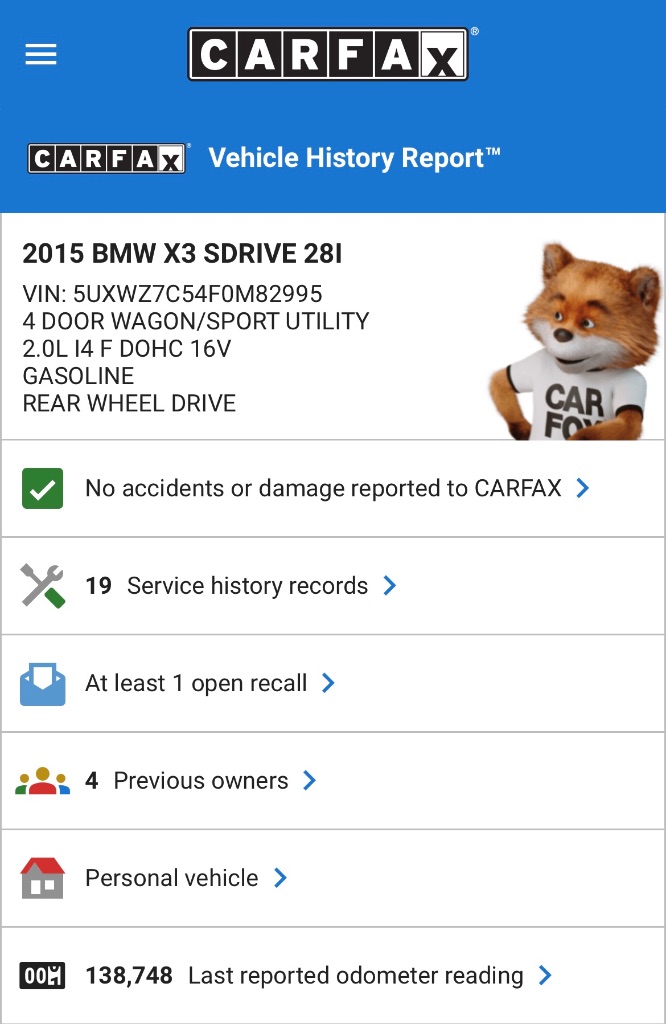 2015 BMW X3 sDrive28i photo