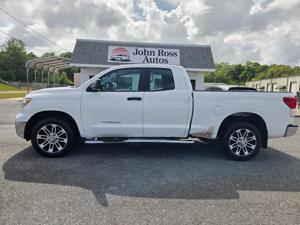 White 2013 Toyota Tundra Grade Double Cab 4.6L Pickup Truck 4X2 Automatic