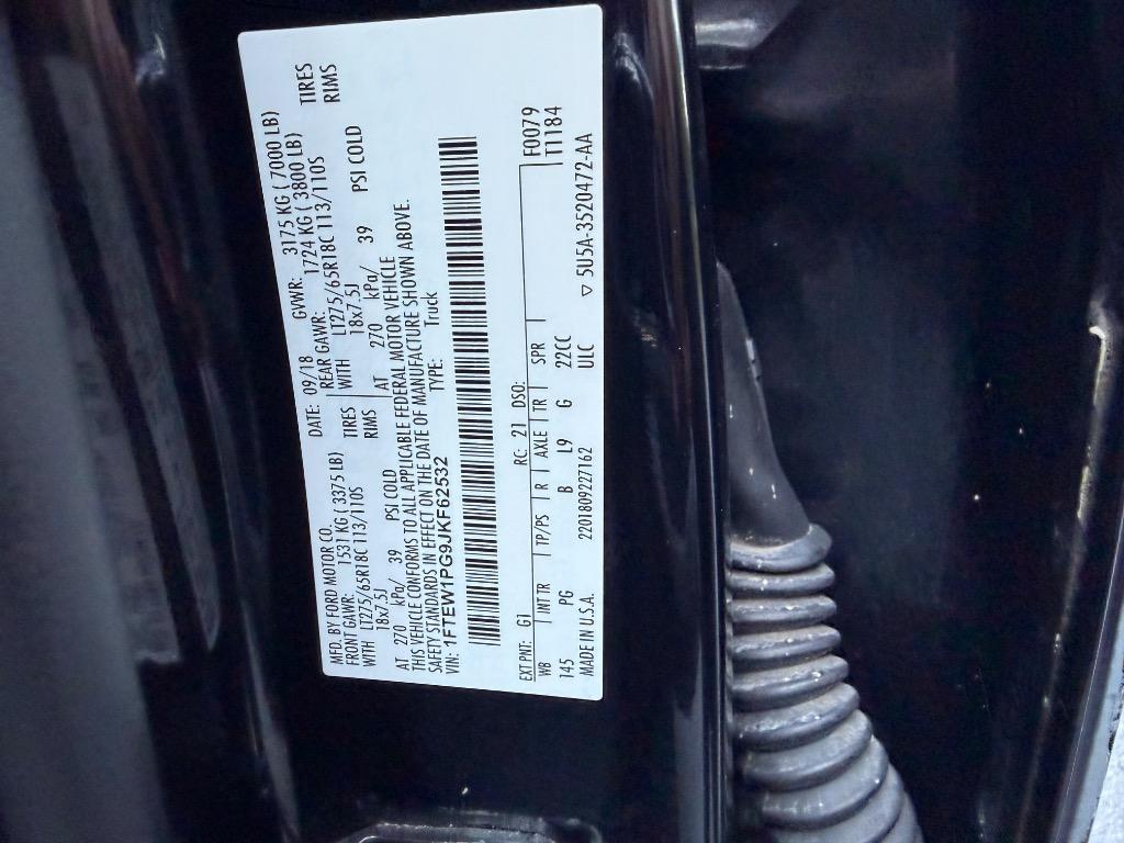 2018 Ford F-150 - $19,500