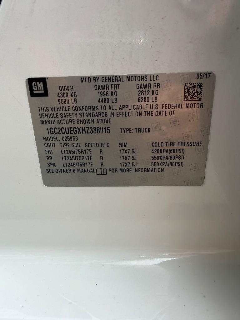 2017 Chevrolet Silverado - $15,500