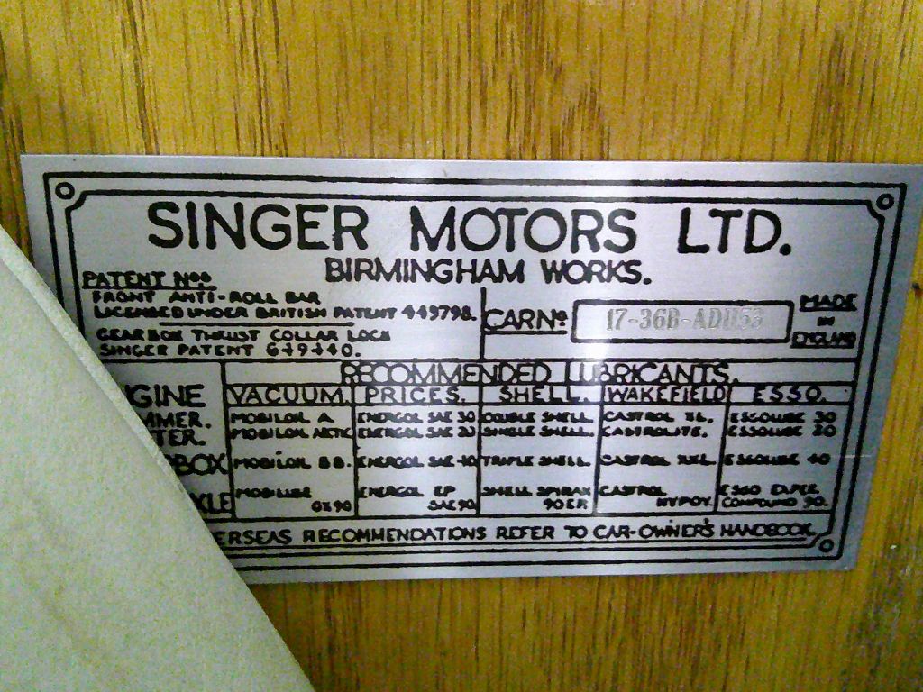 1954 Singer Roadster - $12,995
