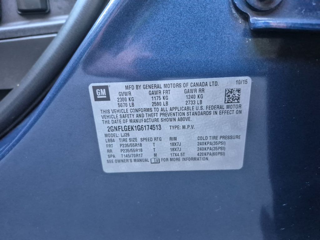 2016 Chevrolet Equinox - $10,485
