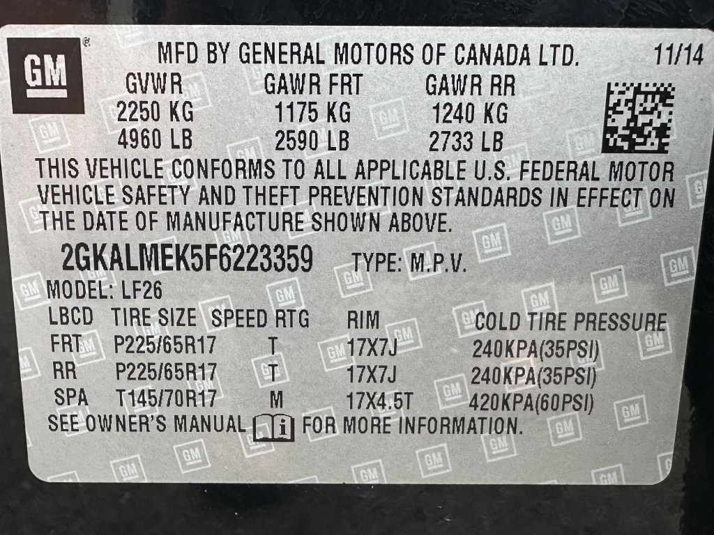 2015 GMC Terrain SLE1 photo