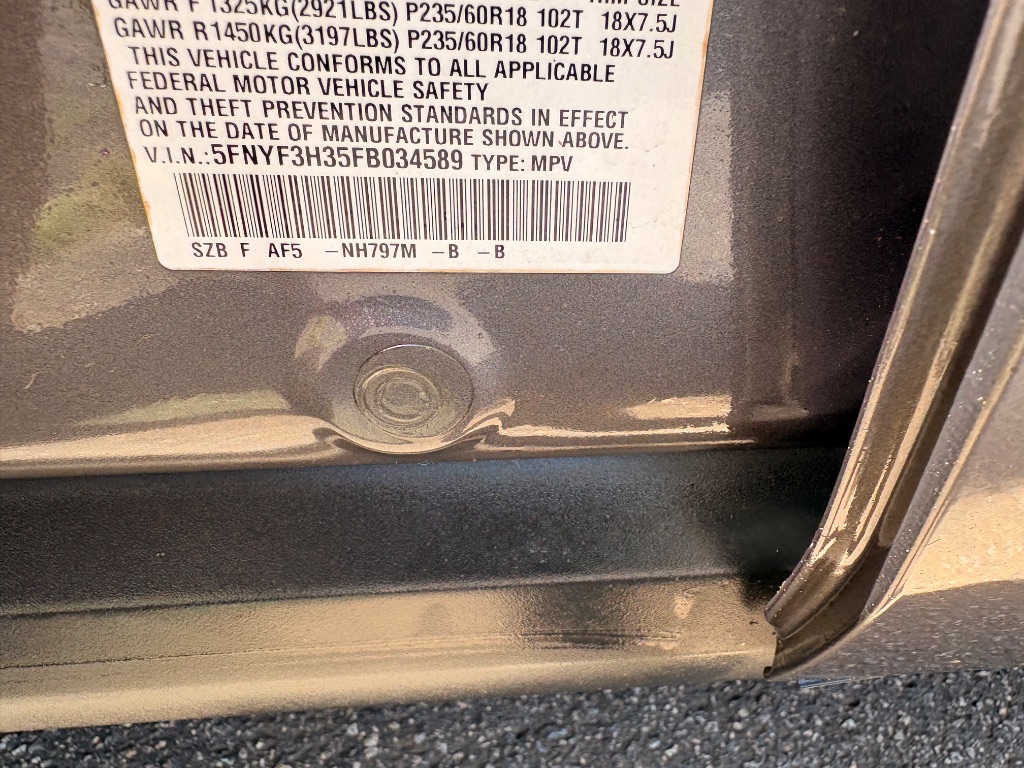 2015 Honda Pilot - $4,877