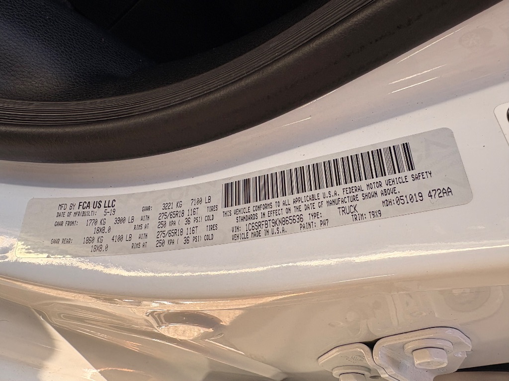 2019 Ram 1500 - $17,787