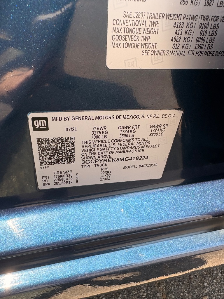 2021 Chevrolet Silverado - $18,800