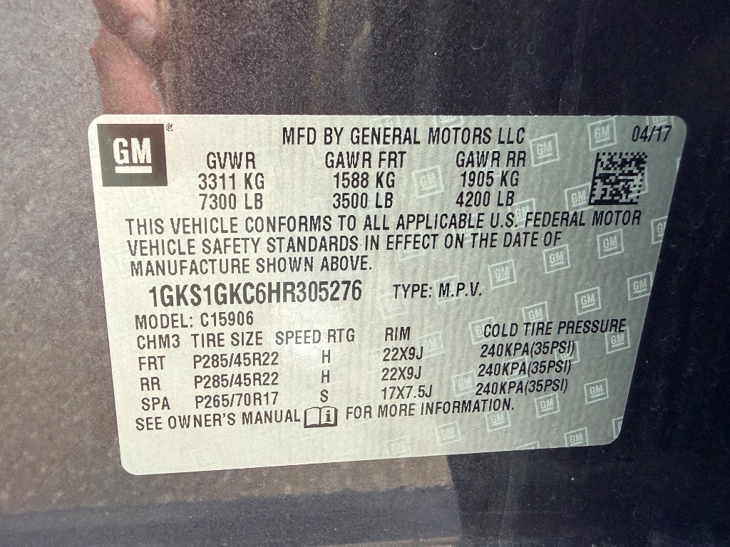 2017 GMC Yukon - $13,670