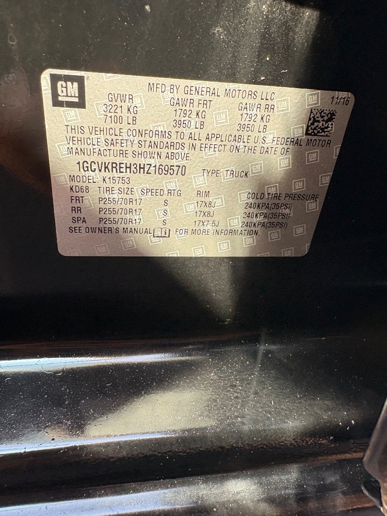 2017 Chevrolet Silverado - $14,468