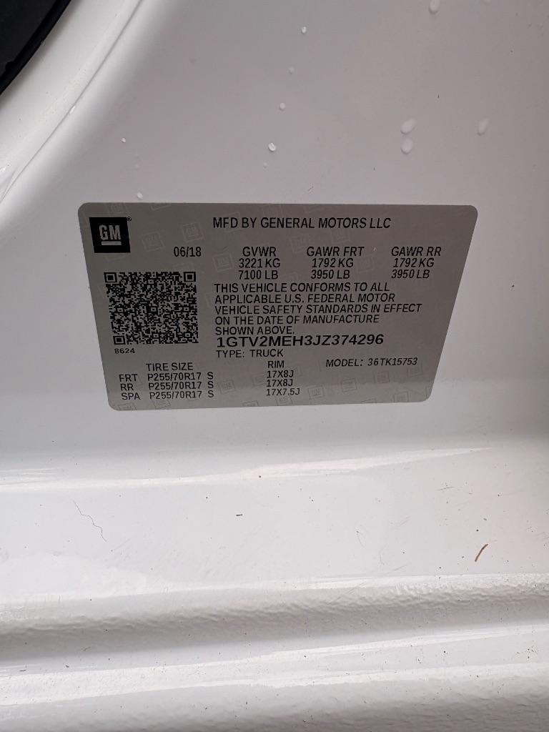 2018 GMC Sierra - $20,870