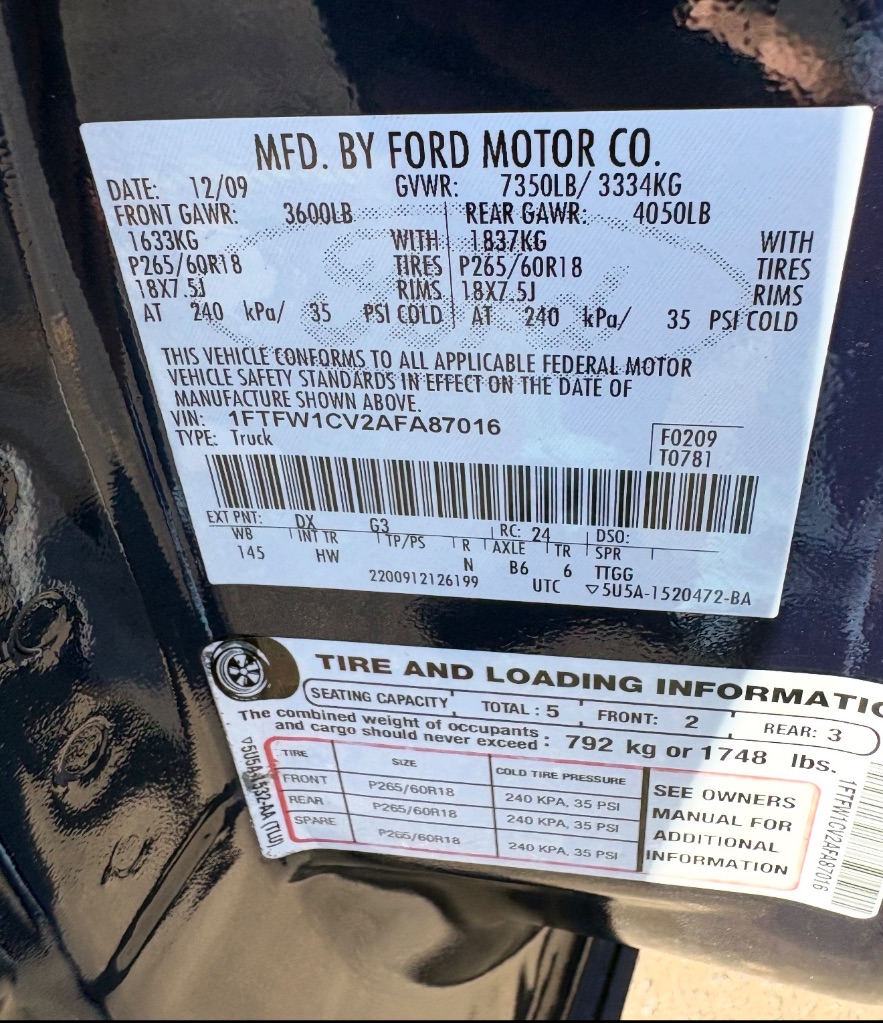 2010 Ford F-150 - $9,852