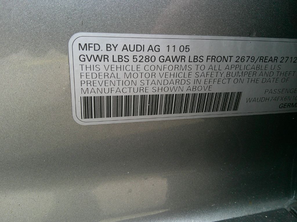 2006 Audi A6 3.2 quattro photo