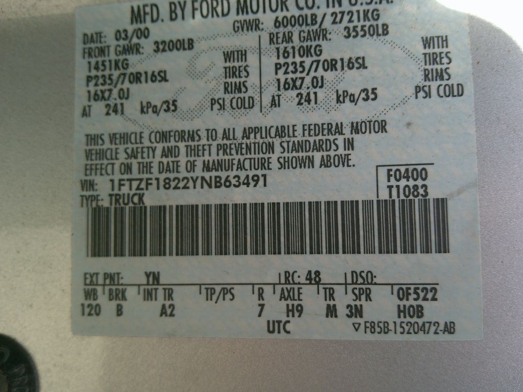2000 Ford F-150 XLT photo