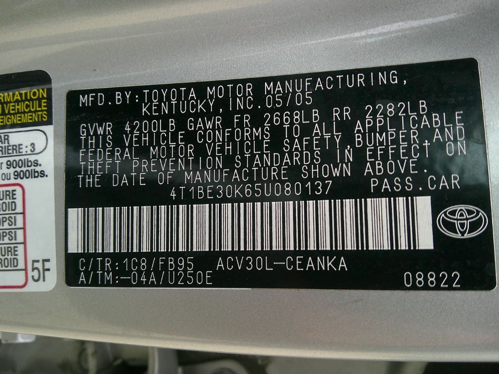 2005 Toyota Camry Standard photo