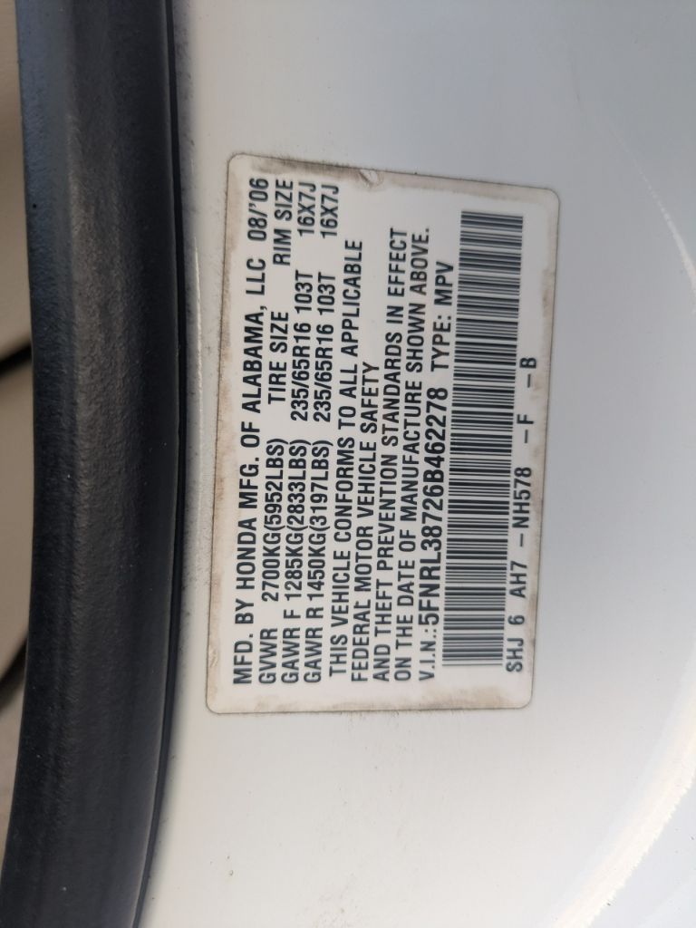 2006 Honda Odyssey - $8,497