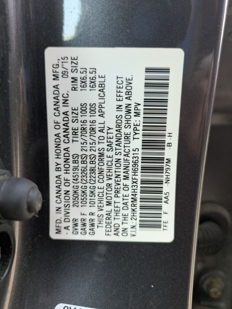 2015 Honda CR-V - $11,497
