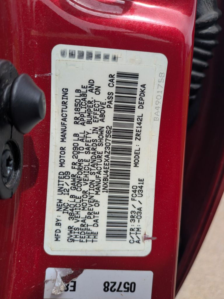 2010 Toyota Corolla - $9,997