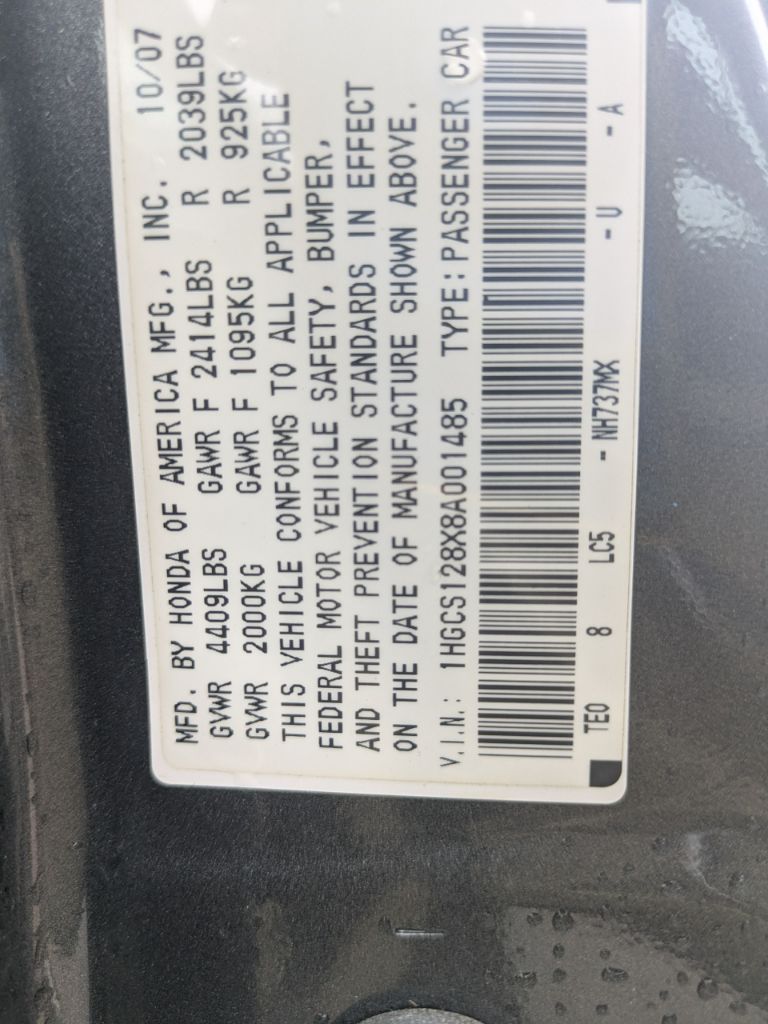 2008 Honda Accord - $7,497