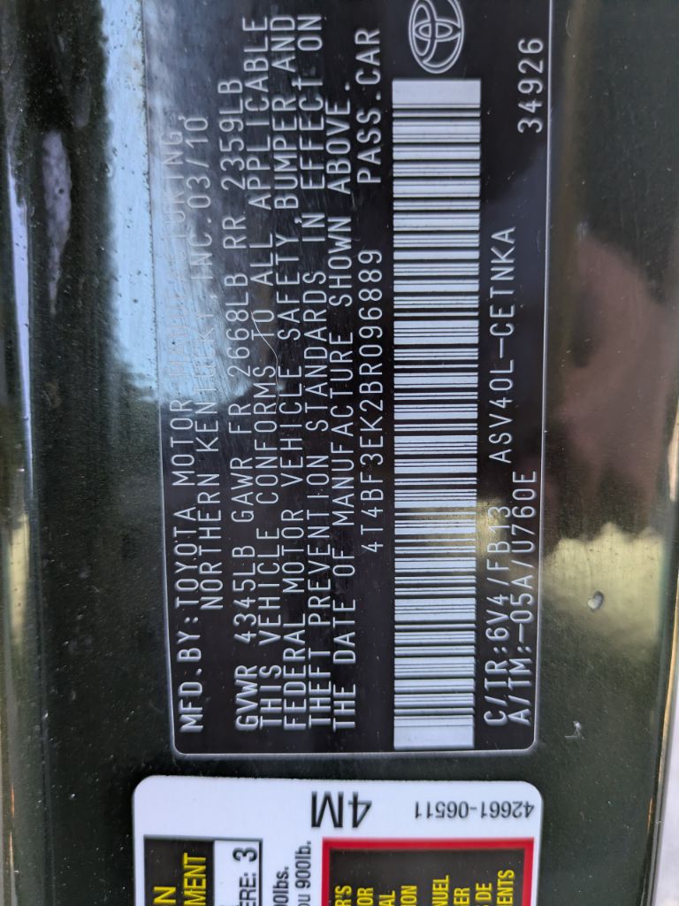 2011 Toyota Camry - $8,997
