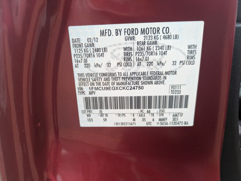 2012 Ford Escape - $8,497