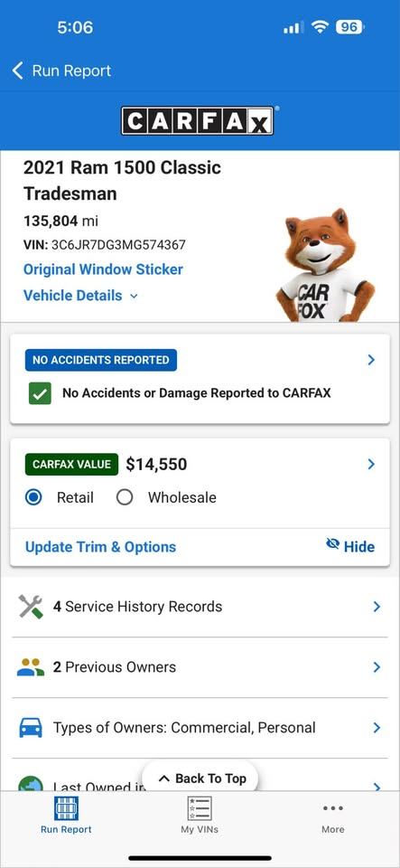 2021 Ram 1500 - $12,999