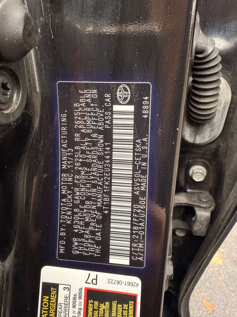 2014 Toyota Camry L photo