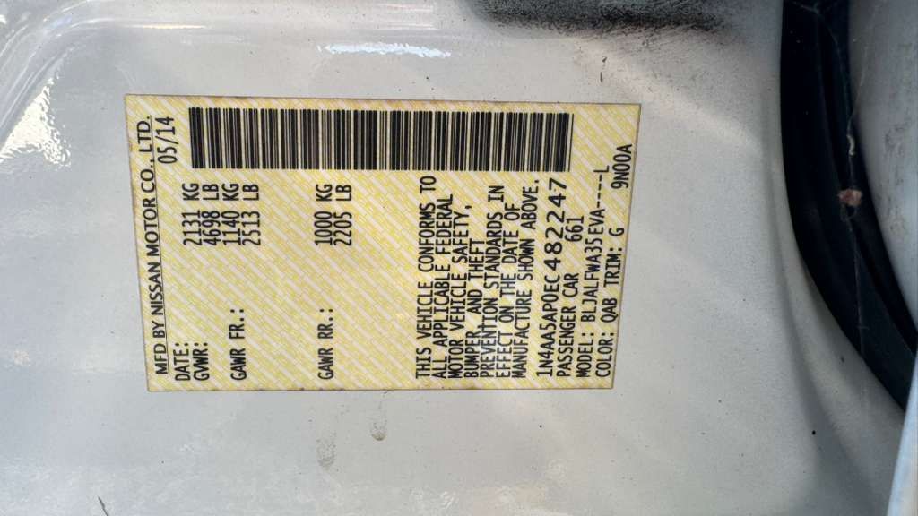 2014 Nissan Maxima - $5,990