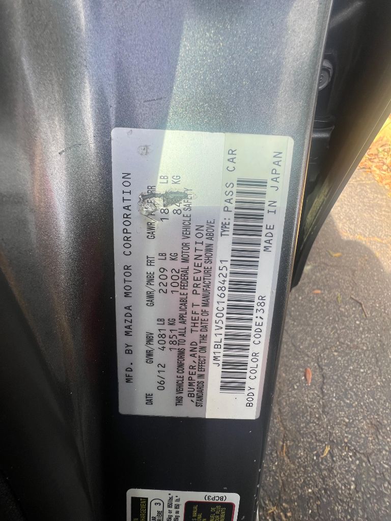 2012 MAZDA MAZDA3 - $5,590