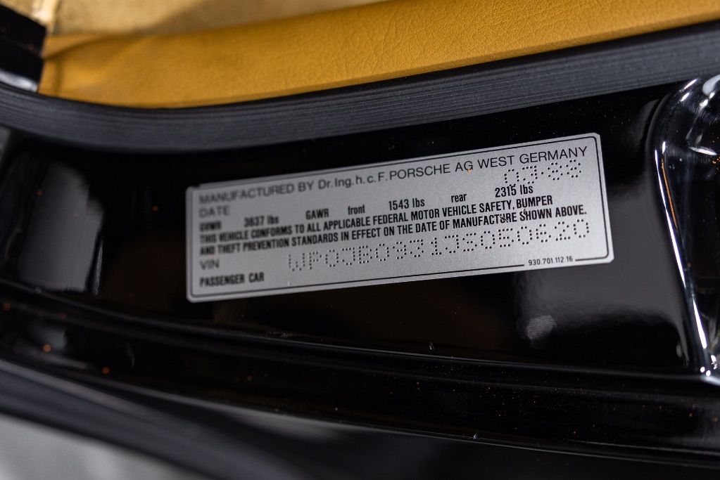 1988 Porsche 911 Carrera Turbo photo