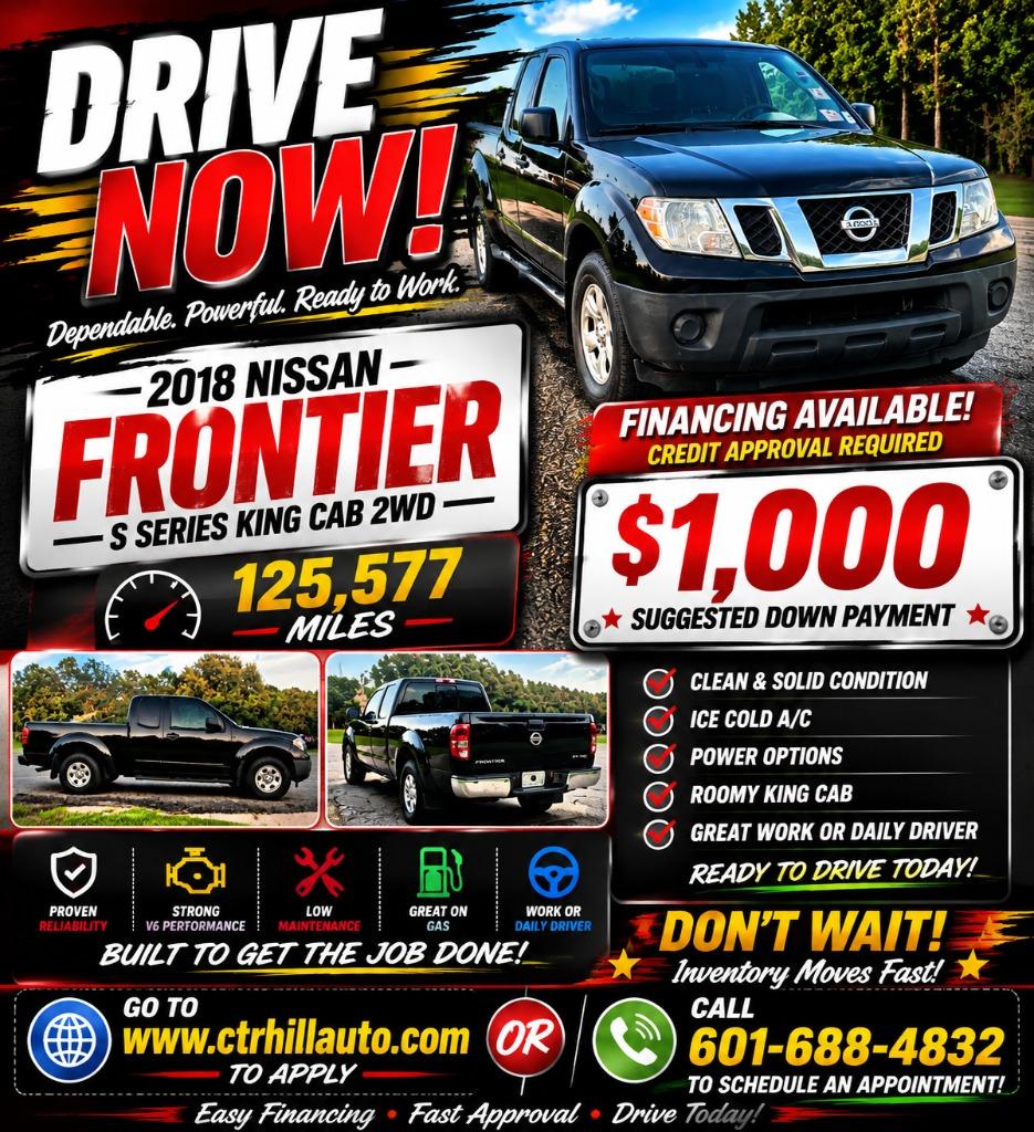 2018 Nissan Frontier - $12,000