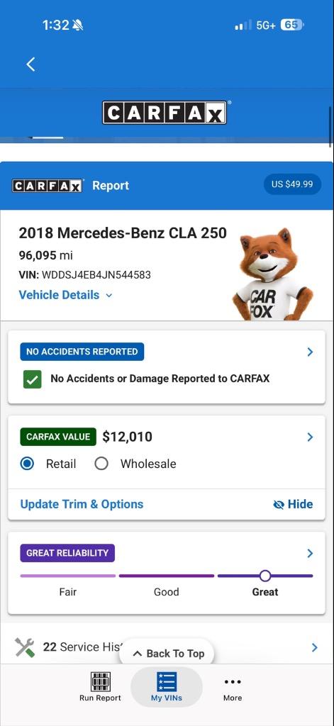 2018 Mercedes-Benz A-Class - $11,995