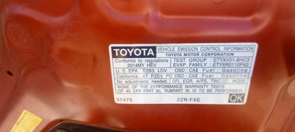 2014 Toyota Prius One photo