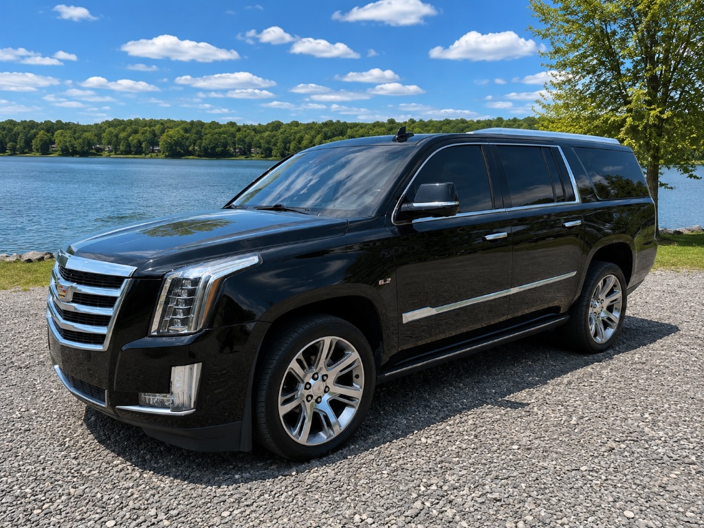 Black 2015 Cadillac Escalade ESV SUV / Crossover Four-Wheel Drive Automatic