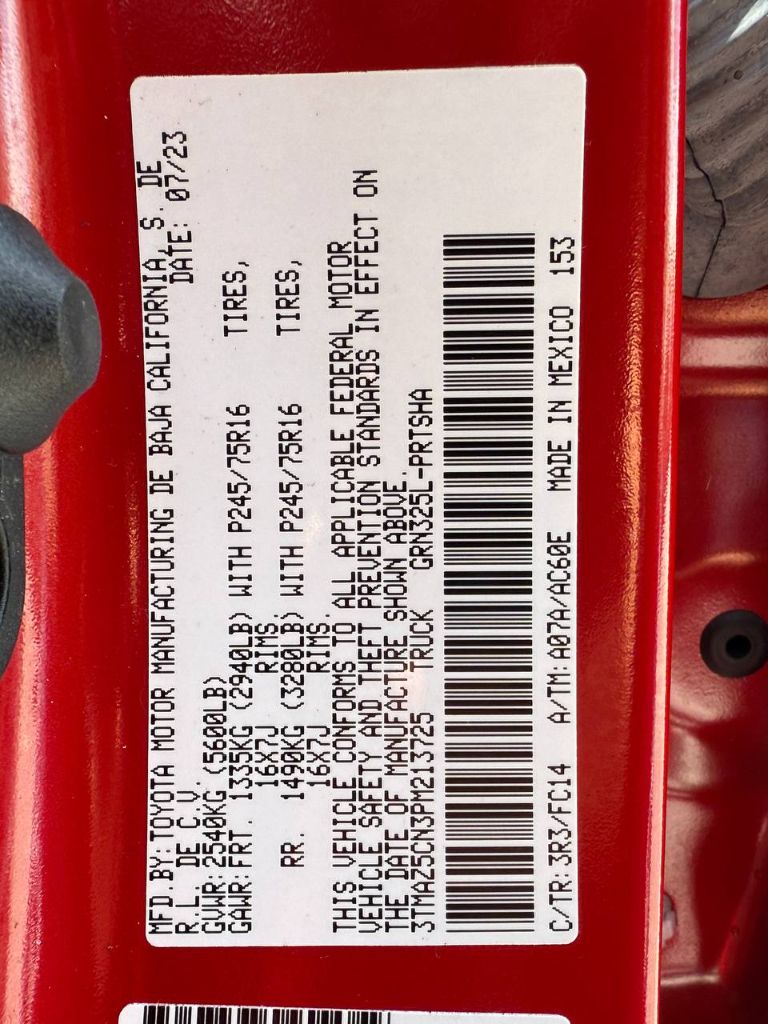 2023 Toyota Tacoma - $28,499