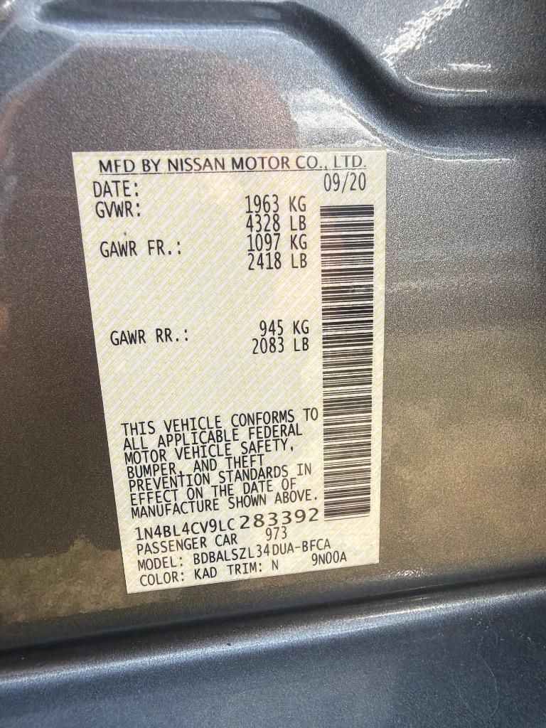 2020 Nissan Altima - $11,499