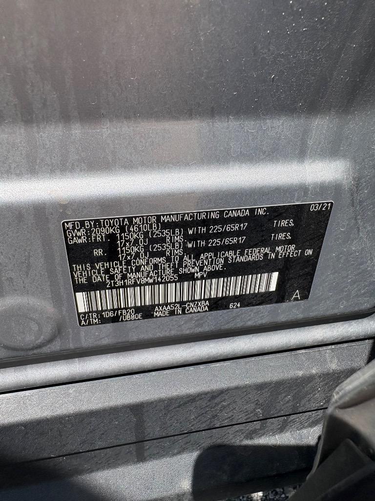 2021 Toyota RAV4 - $19,500