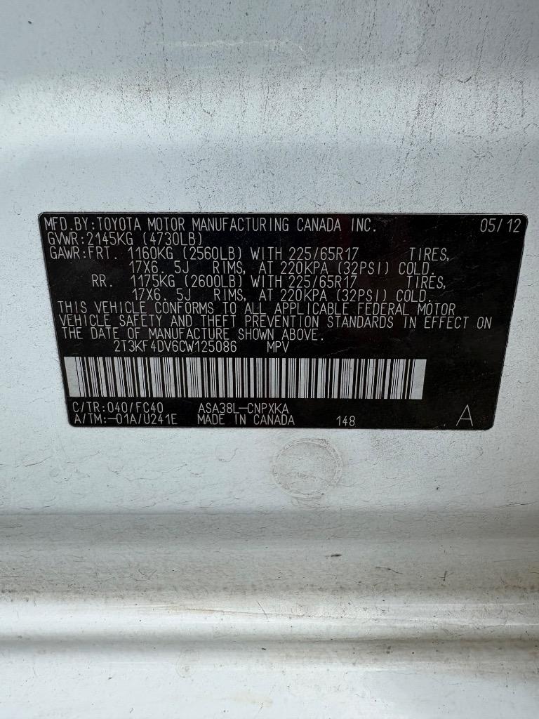 2012 Toyota RAV4 - $9,500