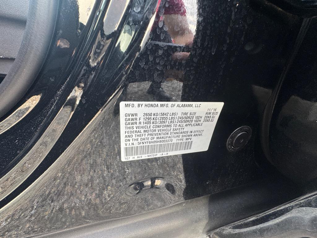 2017 Honda Pilot - $22,500
