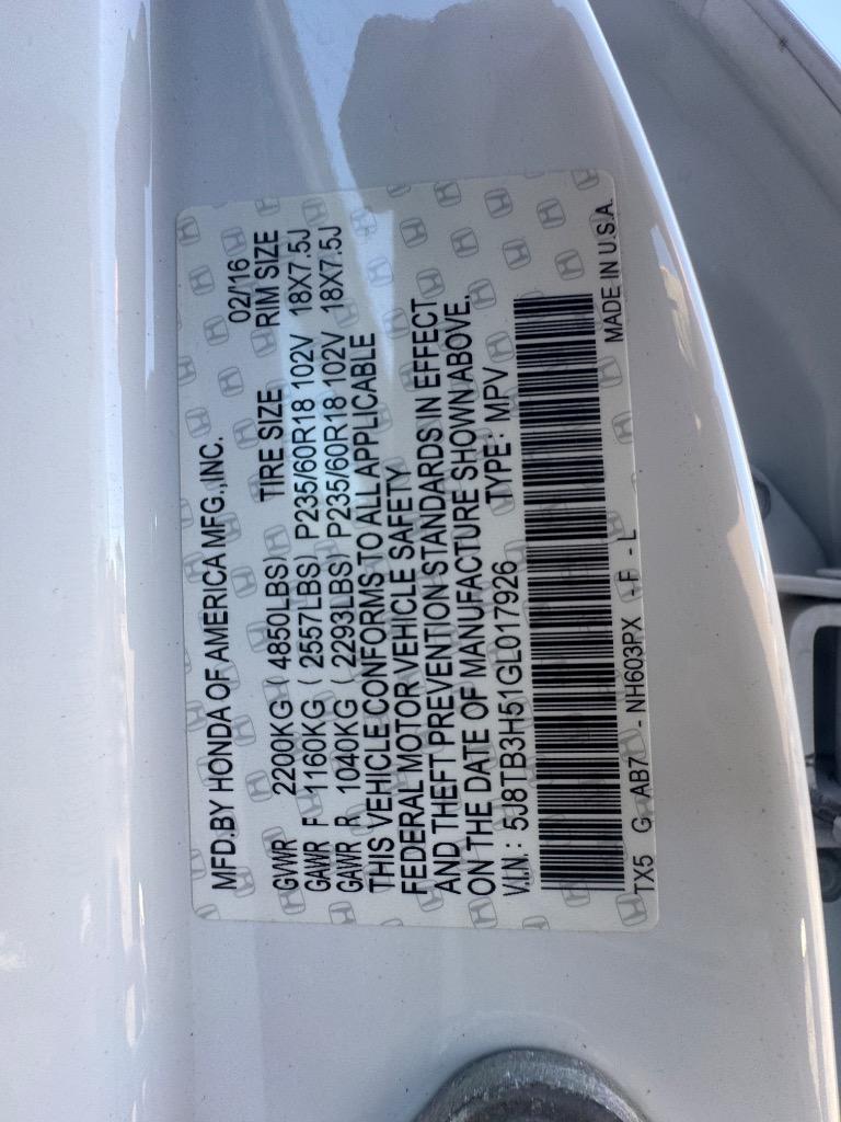 2016 Acura RDX - $16,500