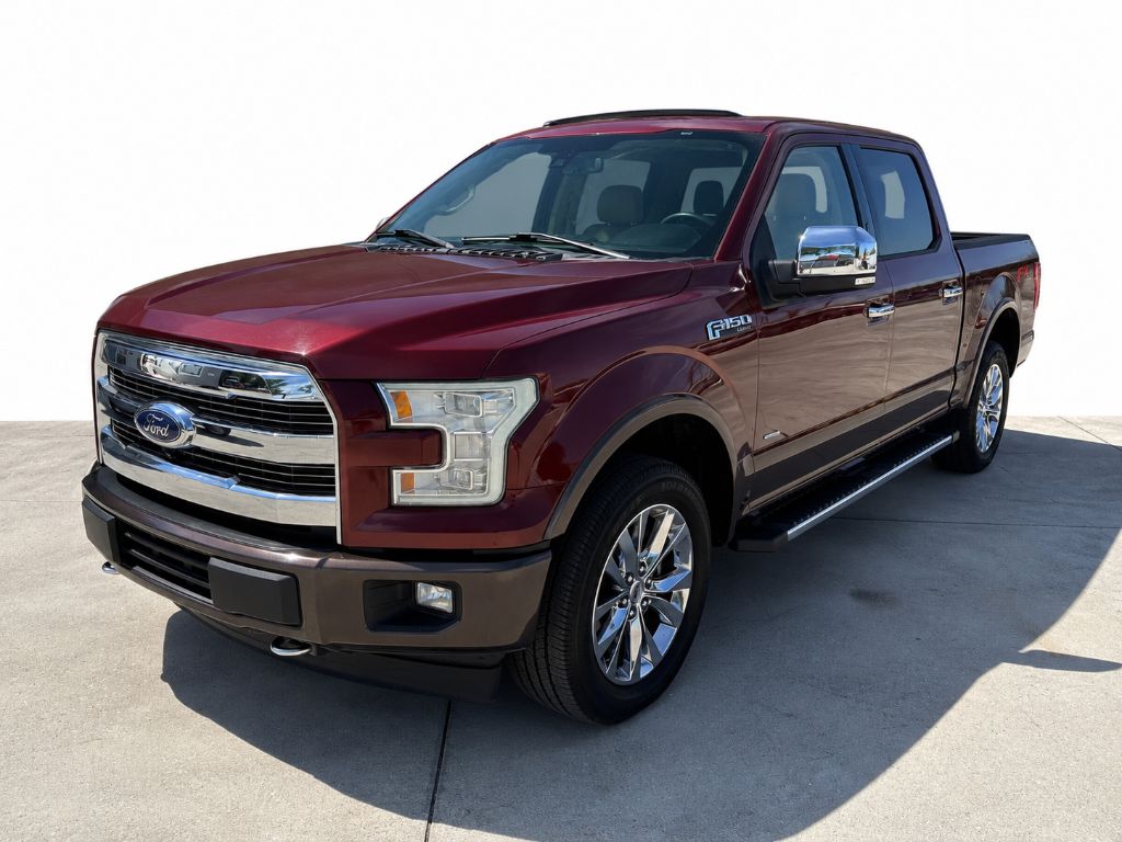 Red 2017 Ford F-150 Pickup Truck Four-Wheel Drive Automatic