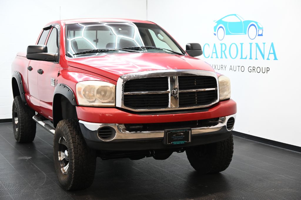 Red 2007 Dodge RAM 2500 SLT Quad Cab 4WD Pickup Truck Four-Wheel Drive Automatic