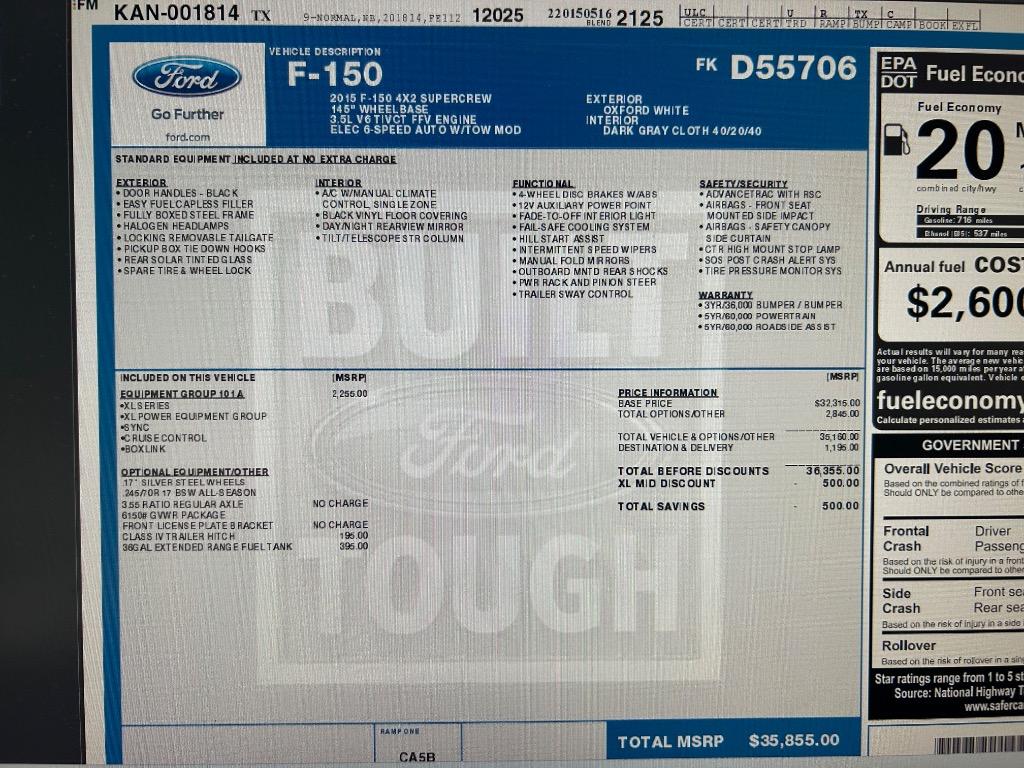 2015 Ford F-150 - $13,988