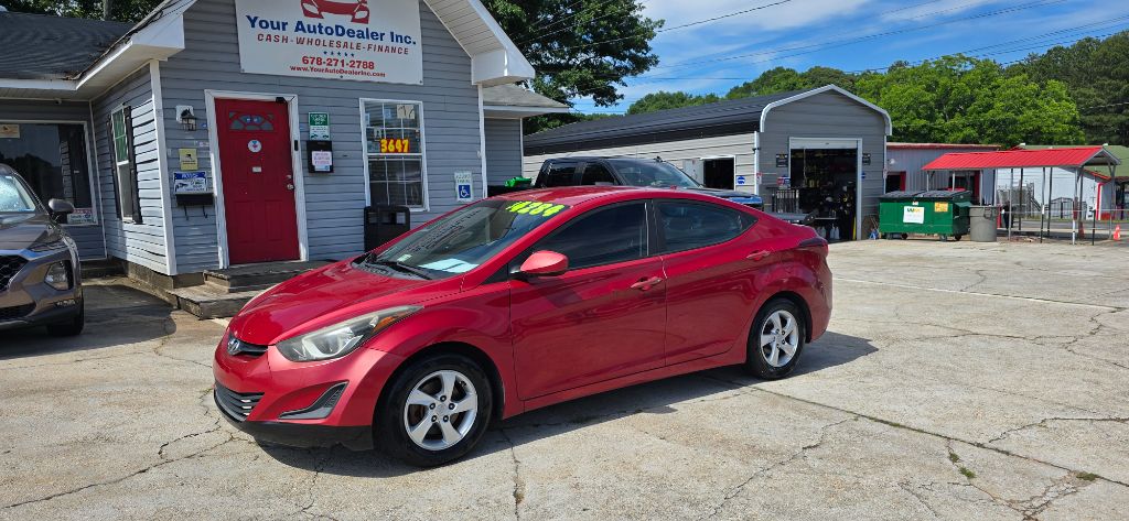 Red 2015 Hyundai Elantra SE FWD Sedan Front-Wheel Drive Automatic